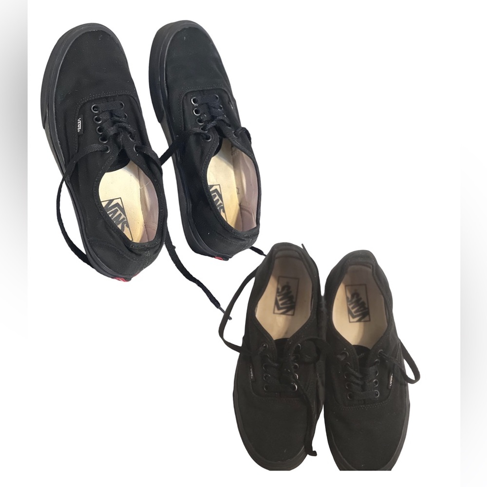 Vans off the wall Lace-Up Sneaker Men’s Size 7.5/Women’s Size 9 Black